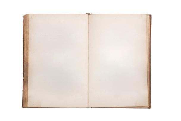 velmi stará kniha s dvěma prázdné stránky - Fotografie, Obrázek