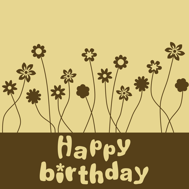 Happy birthday card - Vecteur, image