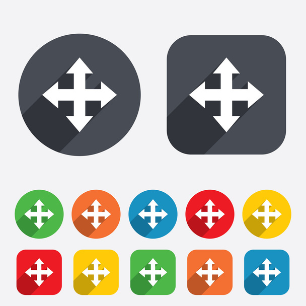 Fullscreen sign icon. Arrows symbol. - Vector, Image