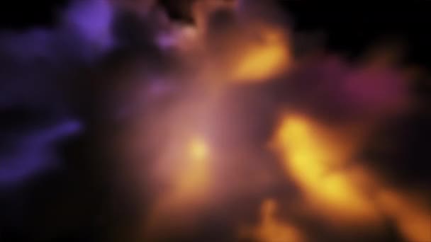 animación abstracta de vapor dinámico, una luz que brilla a través del humo - Imágenes, Vídeo
