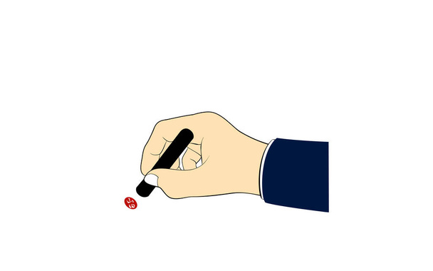 Immagine illustrazione di timbratura di un sigillo - Vettoriali, immagini
