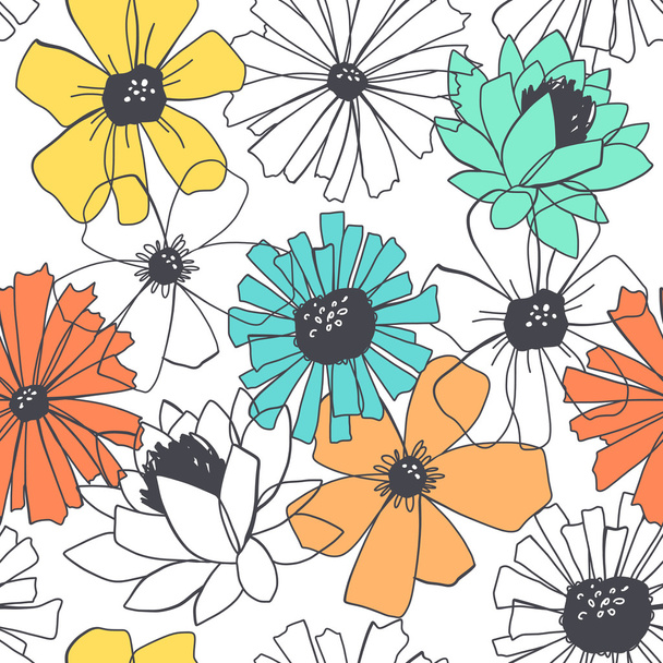 Floral pattern - Vetor, Imagem