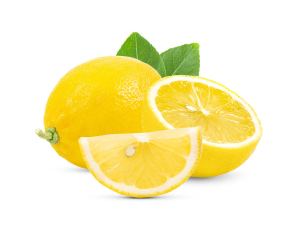 lemon isolated on white background - 写真・画像