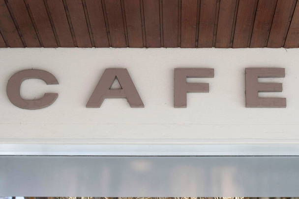 Café oder Kaffeehausschild, Getränke und Catering in der Gastronomie - Foto, Bild