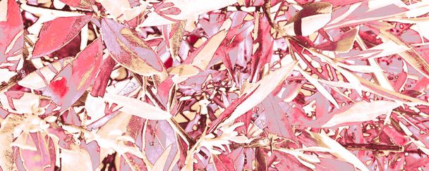 Purple Plant Graffiti. Papel de parede Brown Environment. Pastel Silk Backdrop. Papel de parede rosa na moda. Fundo Floral Vermelho. Modelo Exótico Branco. Magenta Cartaz abstrato. - Foto, Imagem