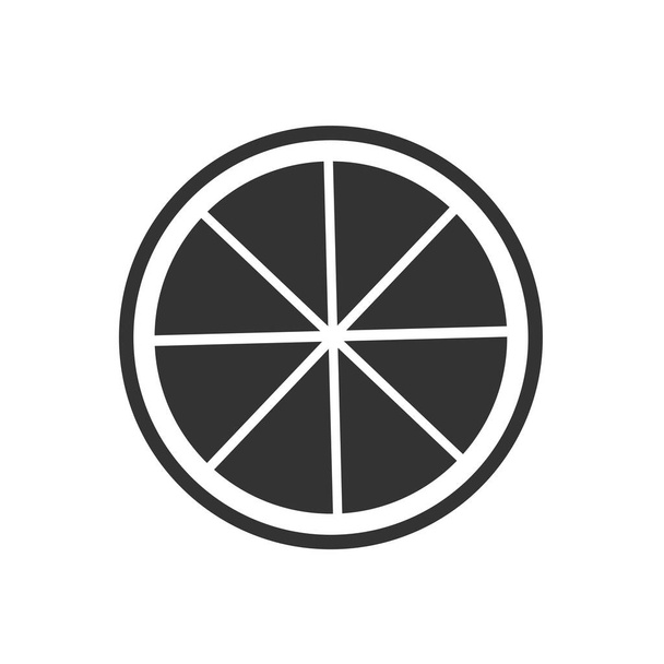 outline lemon slice vector icon. isolated black simple line element illustration from food concept. editable vector stroke lemon. - Vector, Image