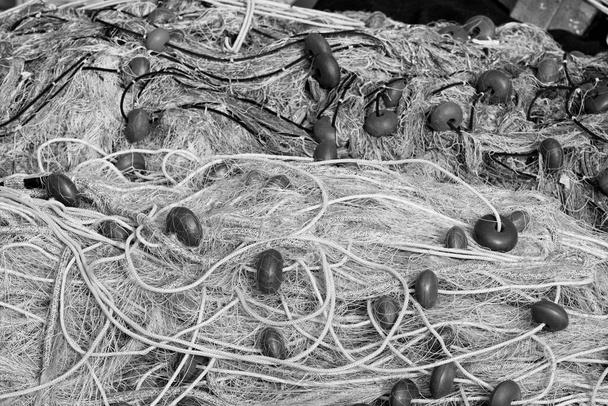 Fishing nets floating stock photo. Image of float, mediterranean