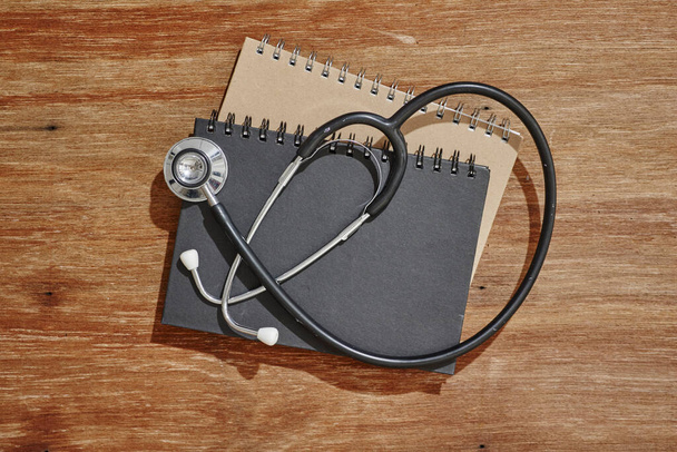 A studio photo of a doctors stethoscope - Foto, Imagem