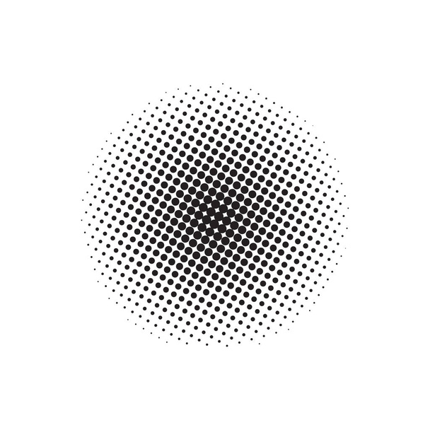 Abstract monochrome halftone pattern comic background vector illus circles dots point for web banners, posters, cards, wallpapers, sites. - Vector, Image