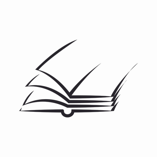 libro logo stock illustrazione design - Vettoriali, immagini