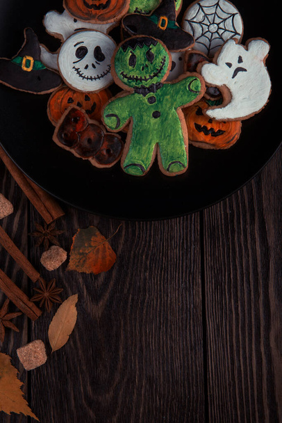 Ginger biscuits for Halloween - Foto, imagen