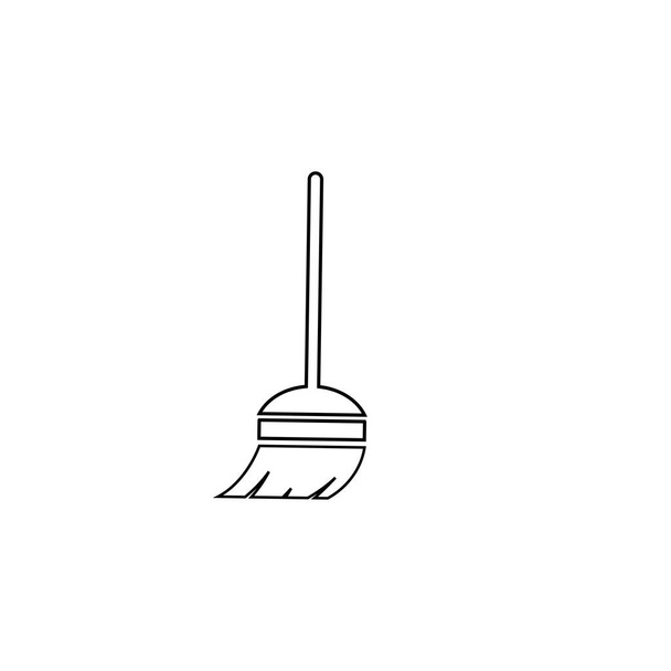 seprű logó állomány illusztráció tervezés - Vektor, kép