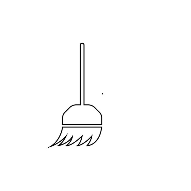 дизайн ілюстрації логотипу мітла
 - Вектор, зображення