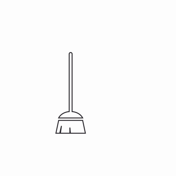 Дизайн логотипа метлы - Вектор,изображение