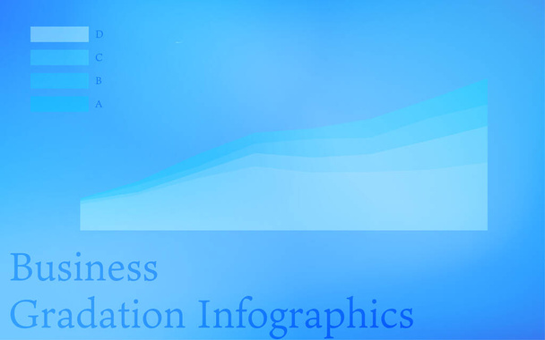 青ベースのインフォグラフィック、グラフ、チャート、表 - ベクター画像