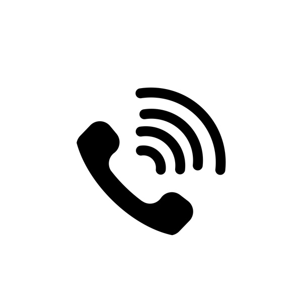 ícone do telefone na moda estilo plano isolado no fundo branco - Foto, Imagem
