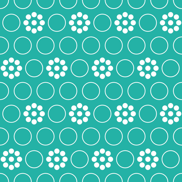 Modèle vectoriel abstrait sans couture dans les cercles ; fond dans les cercles colorés - Vecteur, image