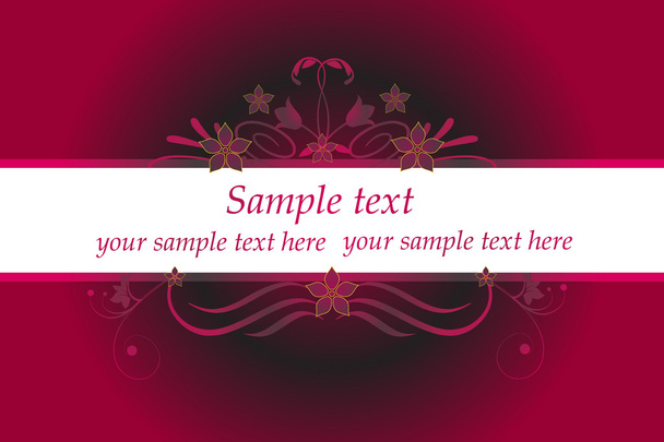 Red frame for text - Vetor, Imagem
