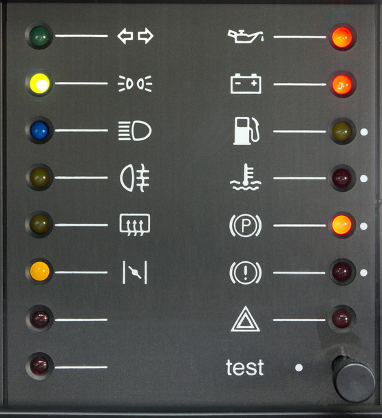 Set Of Indicators On a Car's Dashboard - Foto, Bild