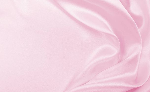 Smooth elegant pink silk or satin texture can use as wedding background. Luxurious background design - Zdjęcie, obraz
