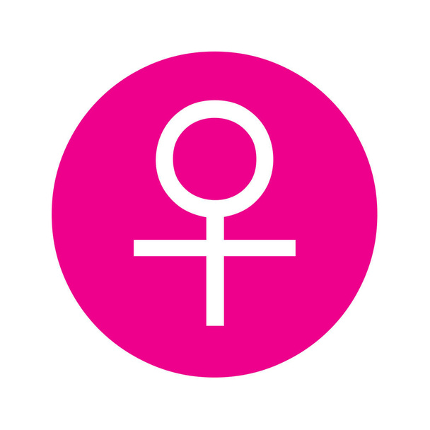 Female symbol icon with a white background - Photo, Image