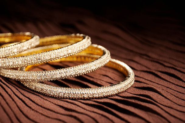 Indické diamantové náramky, Indické tradiční šperky - Fotografie, Obrázek
