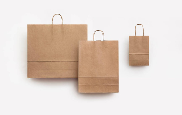 Mercato eco paper bag white - Фото, изображение