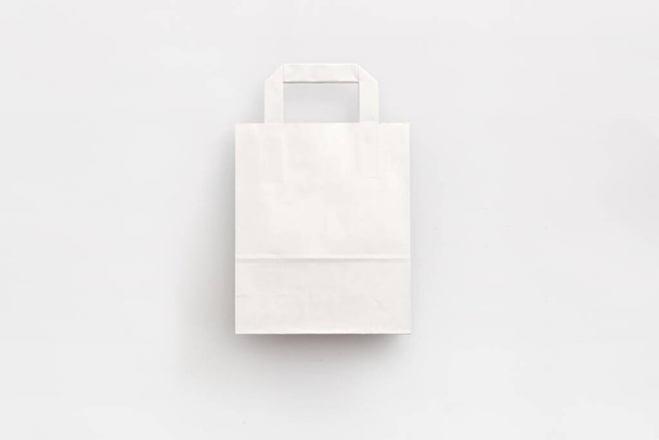 Mercato eco paper bag white - Photo, Image