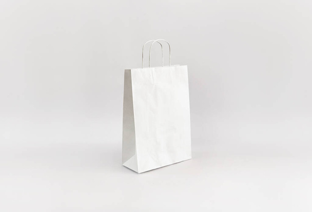 Mercato eco χάρτινη σακούλα λευκή - Φωτογραφία, εικόνα