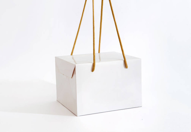 Mercato eco paper bag white - Foto, imagen