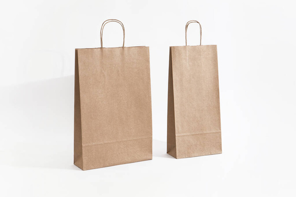 Mercato eco saco de papel branco - Foto, Imagem