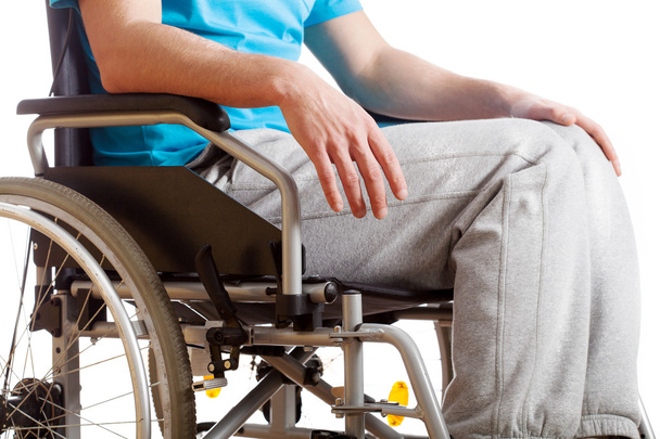 Sitting on wheelchair - Foto, imagen