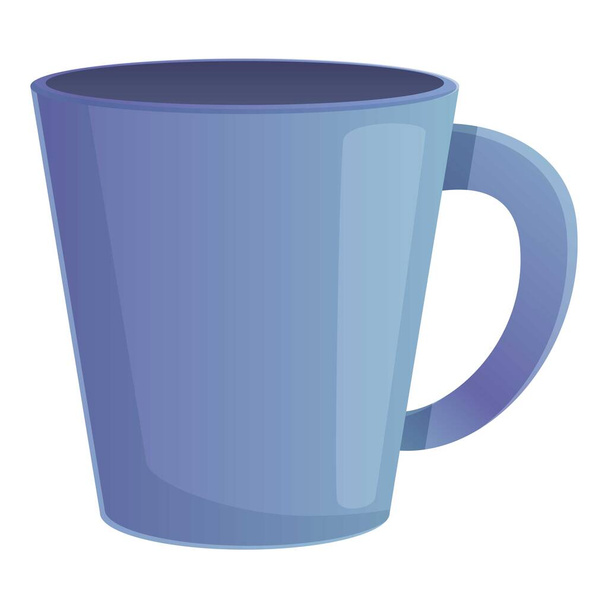 Gift mug icon, cartoon style - Vector, afbeelding