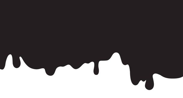 Padrão de lodo. Fundo emagrecido abstrato. Ilustração em preto e branco - Vetor, Imagem