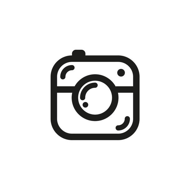 Camera icon simple style Isolated vector illustration on white background. - Vettoriali, immagini