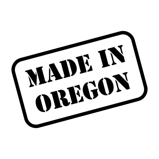 Made in Oregon state sign in rubber stamp style vector - Vector, Image