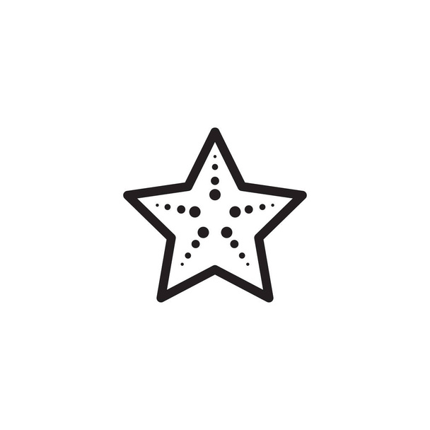 sea star vector logo design template - Vector, Image