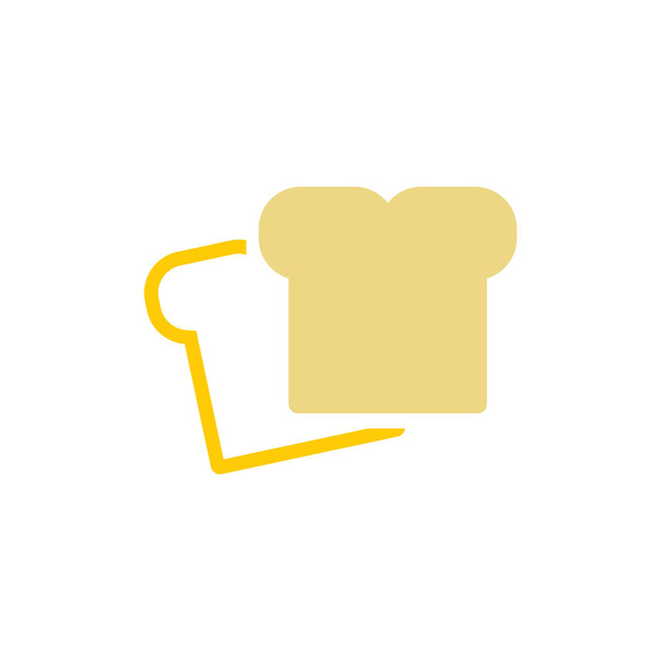 Toast-Vektor-Icon-Design-Vorlage - Vektor, Bild