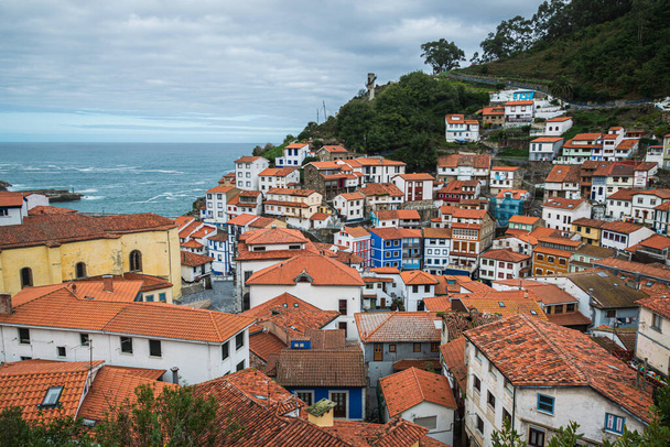 Old fishing village of Cudillero at the Cantabrian Sea coast in Asturias, Spain. - Photo, Image