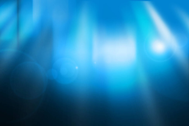 Blurred light blue gradient bokeh abstract background. - Photo, Image