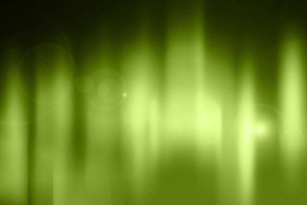 Luz borrada verde gradiente bokeh fundo abstrato. - Fotografia, imagem