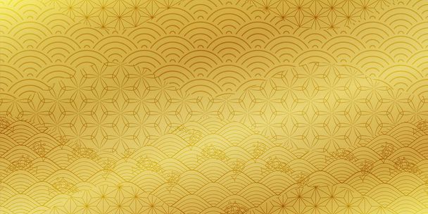Patrón japonés Año Nuevo patrón de la tarjeta de fondo - Vector, Imagen