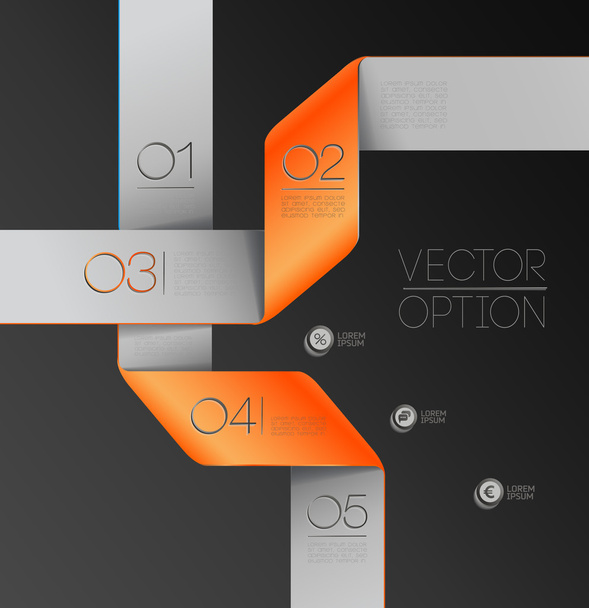 Design elements  for options - Wektor, obraz