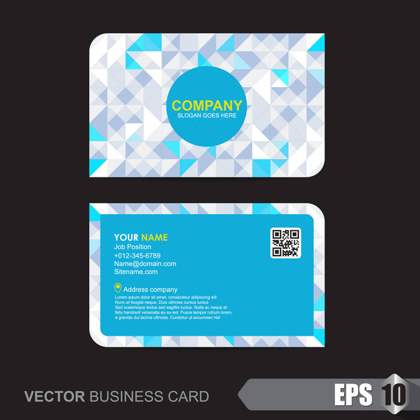 Diseño de plantilla de tarjeta de visita - Vector, Imagen