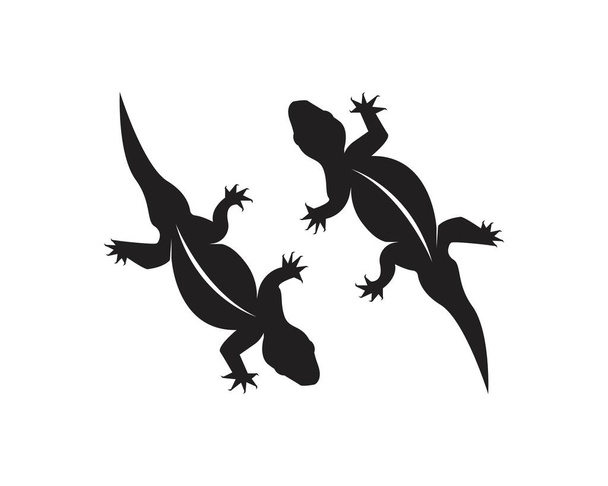 Vektorová ilustrace designu loga ještěrky - Vektor, obrázek