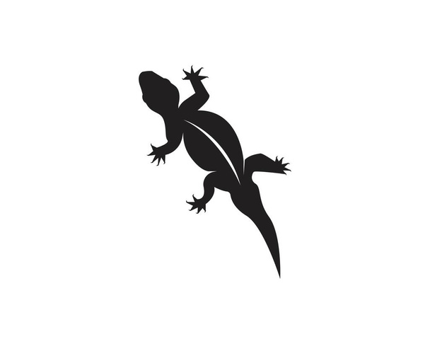 Ilustracja wektora projektu logo jaszczurki - Wektor, obraz