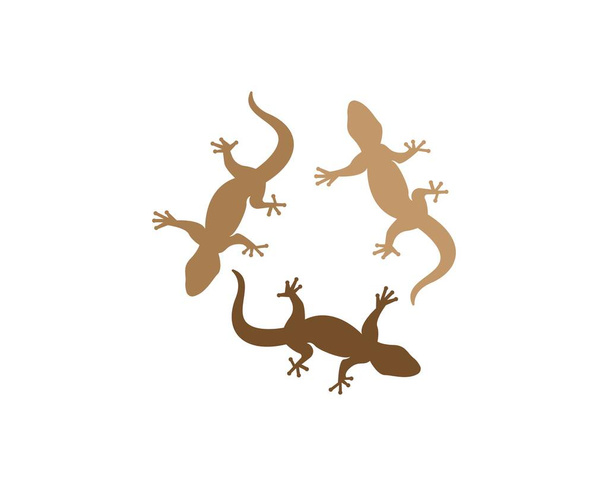 Vektorová ilustrace designu loga ještěrky - Vektor, obrázek