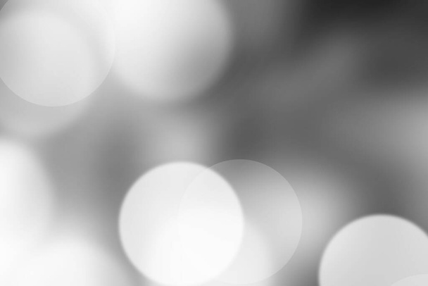Gray bokeh blurred abstract for background. - Zdjęcie, obraz