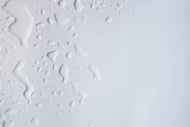 Water drops on metal background, texture - Foto, Imagem