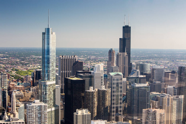 O horizonte de Chicago nos EUA - Foto, Imagem